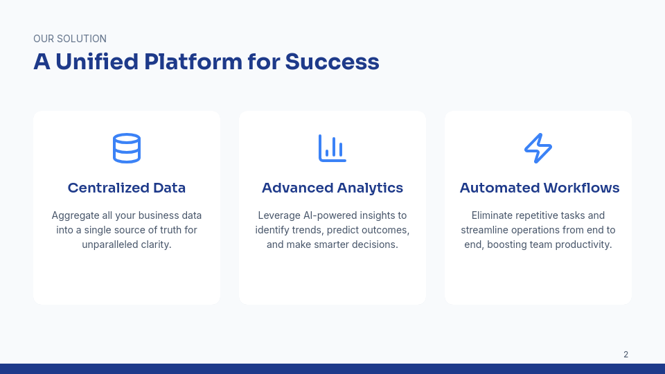 Enterprise Sales Deck for High-Ticket Deals